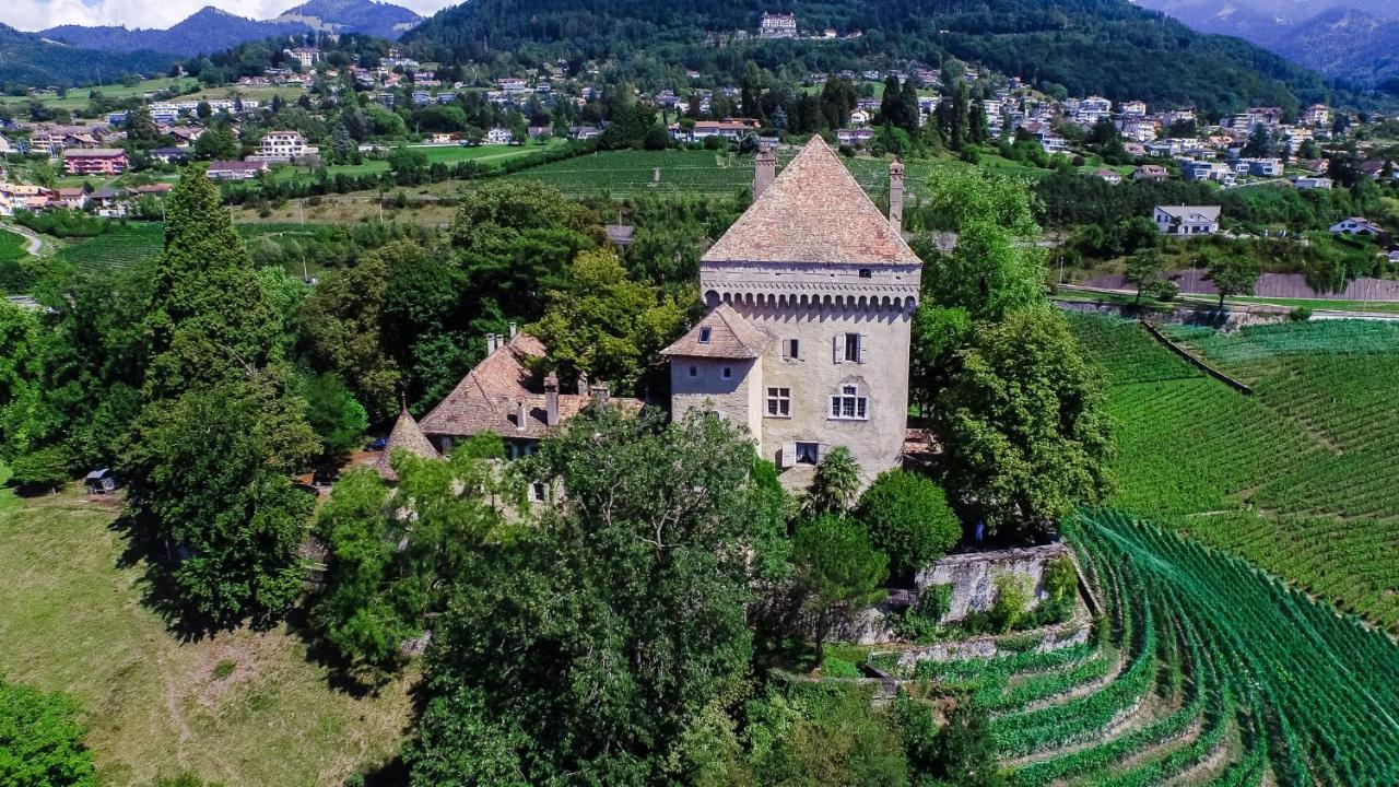 A Castle Spirit Apartment In Chateau Du Chatelard Clarens ภายนอก รูปภาพ