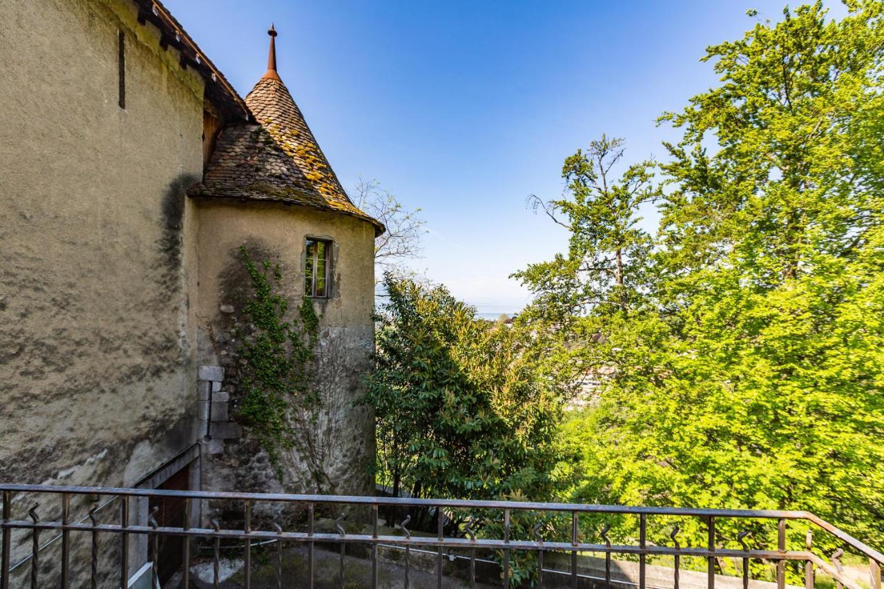 A Castle Spirit Apartment In Chateau Du Chatelard Clarens ภายนอก รูปภาพ
