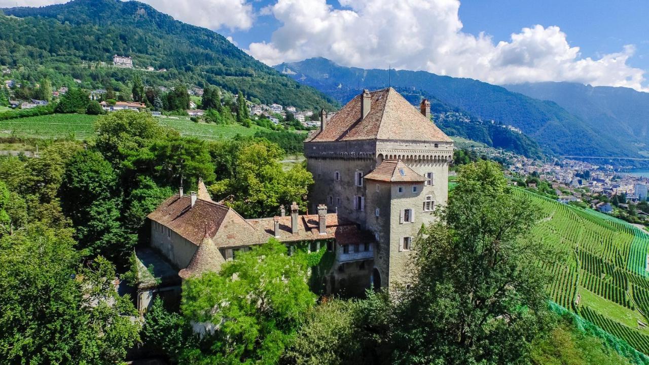 A Castle Spirit Apartment In Chateau Du Chatelard Clarens ภายนอก รูปภาพ